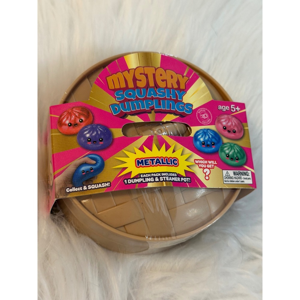 Mystery Squashy Dumplings Metallic Series Blind Pack Steamer Pot Toy TY81064